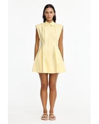 Acler - Kimpton Mini Dress For Cotton - Lyst