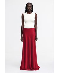 Acler - Brosa Maxi Skirt For Satin, High-Waisted, Side Zip Closure, Fully Lined - Lyst