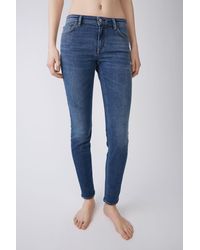 Acne Studios Mid-rise Skinny Jeans - Blue