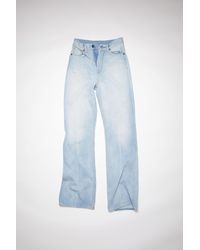 Acne Studios 1990 Pale Crease Bootcut Fit Jeans - Blue