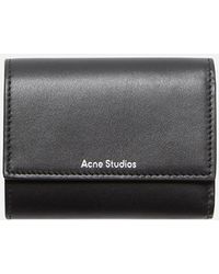 Acne Studios - Trifold Leather Wallet - Lyst