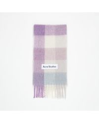 Acne Studios - Mohair Checked Scarf - Lyst
