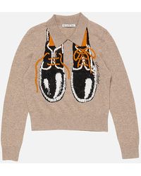 Acne Studios - Yak Wool Polo Sweater - Lyst