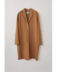 Acne Studios Fn-wn-outw000218 Camel Brown Tailored Coat