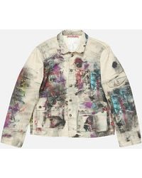 Acne Studios - Jacket Trompe L'Oeil Print - Lyst