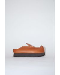 Acne Studios Tan Suede Mules in Black for Men Mens Shoes Slip-on shoes Slippers 