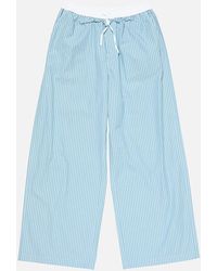 Acne Studios - Striped Cotton Trousers - Lyst