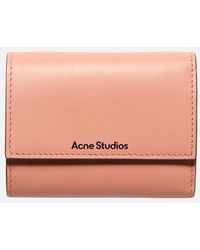 Acne Studios - Trifold Leather Wallet - Lyst
