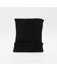 Acne Studios - Ribbed Square Beanie - Lyst