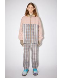 Acne Studios Checked Twill Jacket - Pink