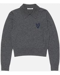 Acne Studios - Yak Wool Polo Sweater - Lyst