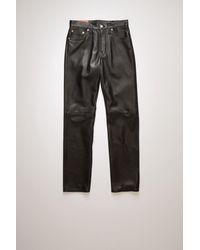 Acne Studios Leather Pants black