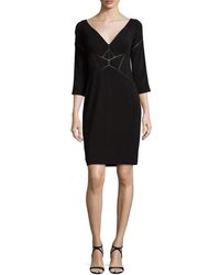 V Neck Jersey Dresses for Women - Up to 