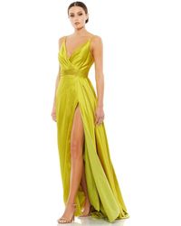 Mac Duggal 12443 A-line Gown - Yellow