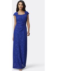 Elie Tahari Silk Maxi Dress in Blue Womens Clothing Dresses Casual and summer maxi dresses Save 1% 