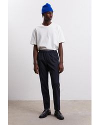 A Day's March Durness Drawstring Pants - Wool Twill - Blue