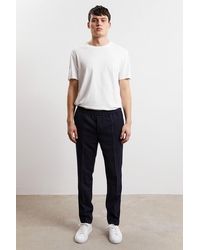 A Day's March Durness Drawstring Trouser - Wool Flannel - Blue