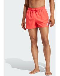 adidas - Pantaloncini Da Bagno A 3 Strisce Da 3 Pollici - Lyst