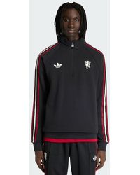 adidas - Manchester United Originals Half Zip Top - Lyst