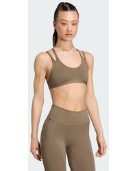 adidas - Optime Workout Strappy Light Support Bra - Lyst