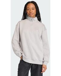adidas - Essentials Half-Zip Sweatshirt - Lyst