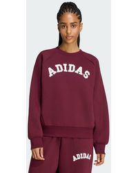 adidas - 3-Stripes Crew Sweatshirt - Lyst