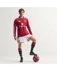adidas - Manchester United 26/27 Home Authentic Jersey Long Sleeve - Lyst