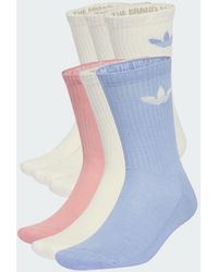 adidas - Trefoil Cushion Crew Socks 6 Pairs - Lyst