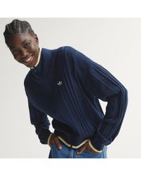 adidas - Cable Knit Firebird Track Top - Lyst