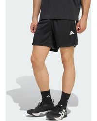 adidas - Workout Essentials Base 3-Stripes Pique Short 7Inch - Lyst