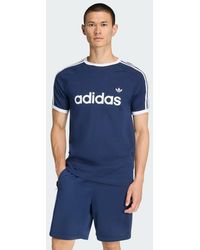 adidas - 3-Stripes Slim Ringer T-Shirt - Lyst