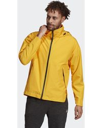 yellow adidas rain jacket