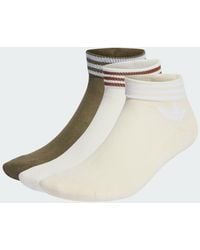 adidas - Island Club Trefoil Ankle Socks 3 Pairs - Lyst