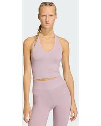 adidas - Workout Essentials Knit Halterneck T-Shirt - Lyst