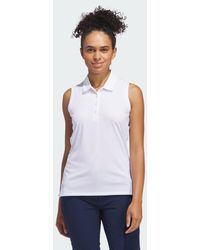 adidas Originals - Ultimate365 Solid Sleeveless Polo Shirt - Lyst