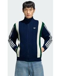 adidas - Winter Club Knitted Zip Through Tracktop - Lyst