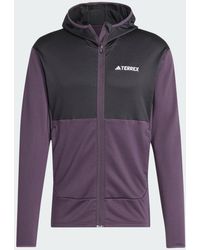 adidas - Terrex Xperior Light Fleece Hooded Jacket - Lyst