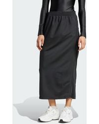 adidas - Firebird Zip-Up Maxi Skirt - Lyst