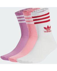 adidas - Mid Cut Crew Socks 3 Pairs - Lyst