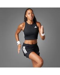adidas - Adizero Running Gel Pocket Crop Long-Sleeve Top - Lyst