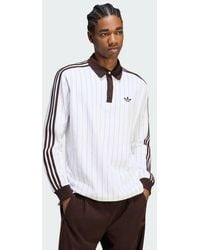 adidas Originals - Pinstripes Longsleeve Polo Shirt - Lyst