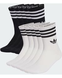 adidas - 3-Stripes Crew Socks 10 Pairs - Lyst