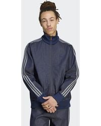 adidas Originals - Jacket Adidas Firebird Adicolor Raw Denim Track Top Jacket - Lyst