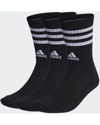 adidas - 3 Stripe Quarter Sock 3 Pack - Lyst