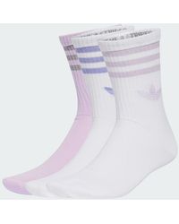 adidas - 3 Stripes Glitter Crew Socks 3 Pairs - Lyst