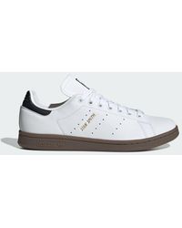adidas - Stan Smith Cloud White, Core Black & Gum Sneakers - Lyst