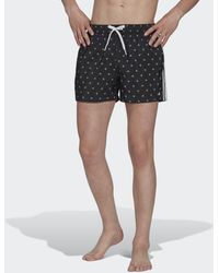 adidas - Mini Logo Clx Swim Shorts - Lyst