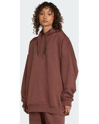 adidas - Sudadera Con Capucha Essentials Linear Oversized - Lyst