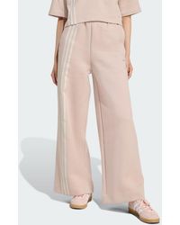 adidas - Off Placed 3-Stripes Wide Pant - Lyst