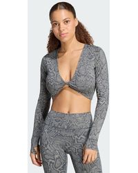 adidas - Primelift Workout Snake Twist Reversible Long Sleeve T-Shirt - Lyst